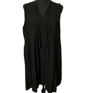 Old Navy Women's BOHO Sleevless Black Knee Legth Dress Size XL